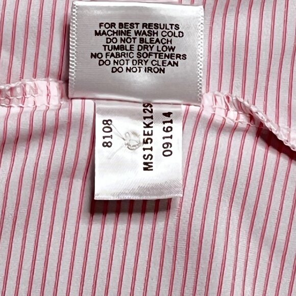 Peter Millar Summer Comfort Pink Stripe Performance Golf Polo Shirt Mens XL - Picture 5 of 10